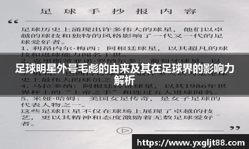 足球明星外号毛彪的由来及其在足球界的影响力解析